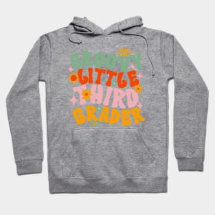 Groovy Little Third Grader First Day of School Hoodie